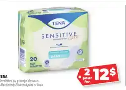 Familiprix Tena Sensitive Care pads moderate absorbency 20un offer