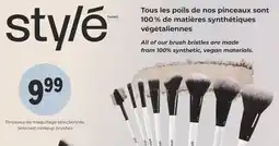 Familiprix stylé Selected makeup brushes offer