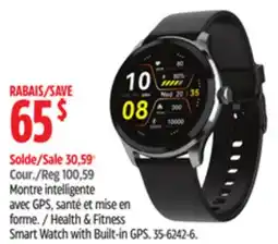 Canadian Tire Health & Fitness Smart Watch with Built in GPS offer