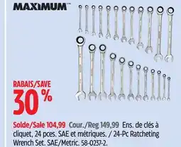 Canadian Tire maximum 24-Pc Ratcheting Wrench Set offer