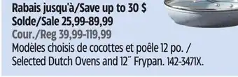 Canadian Tire Selected Dutch Ovens and 12 offer