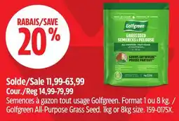 Canadian Tire Golfgreen All-Purpose Grass Seed offer
