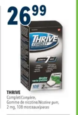 Familiprix THRIVE Complete Nicotine gum, 2 mg 108 pieces offer