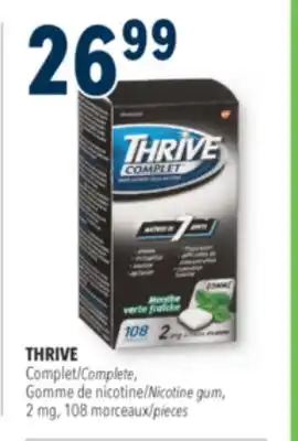 Familiprix THRIVE Complete Nicotine gum, 2 mg 108 pieces offer