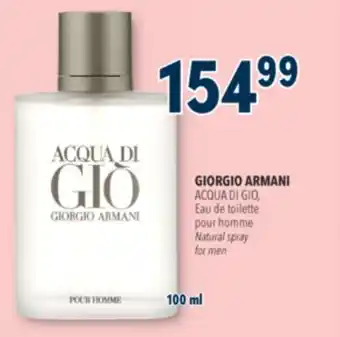 Familiprix GIORGIO ARMANI ACQUA DI GIO, Eau de toilette offer