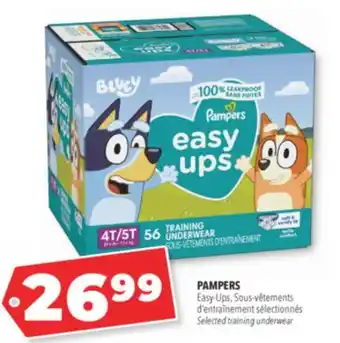 Familiprix PAMPERS Selected training underwear offer