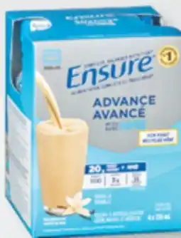 Familiprix Ensure Advance with HMB vanilla meal replacement 4x235ml offer