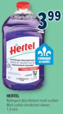 Familiprix HERTEL, Multi surface disinfectant cleaner, 1,4 litre offer
