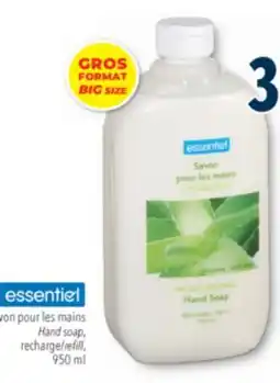Familiprix ESSENTIEL Hand soap, refill, 950 ml offer