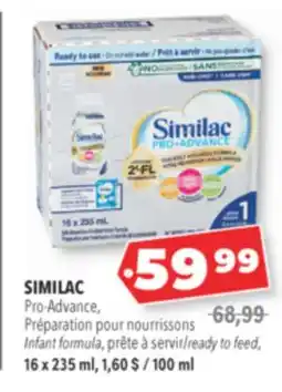 Familiprix SIMILAC Pro-Advance Infant formula, ready to feed, 16 x 235 ml offer