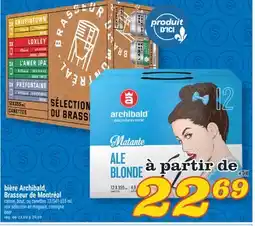 Marché Richelieu BIÈRE ARCHIBALD, BRASSEUR DE MONTRÉAL | BEER offer