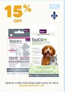 Chico BACI+BUCO DENTAL CARE FOR DOGS AND CATS 10-56 G offer