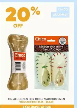 Chico ON ALL BONES FOR DOGS VARIOUS SIZES offer