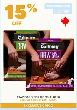 Chico Culinary RAW FOOD FOR DOGS 4-18 LB offer