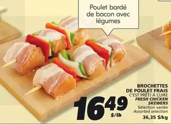 IGA C'EST PRÊT! À CUIRE FRESH CHICKEN SKEWERS offer