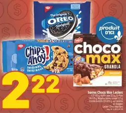 Marché Richelieu BARRES CHOCO MAX LECLERC | LECLERC CHOCO MAX BARS offer