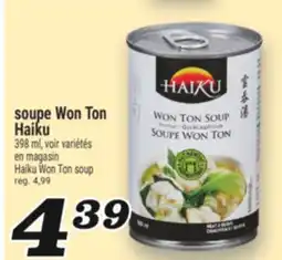 Marché Richelieu SOUPE WON TON HAIKU | HAIKU WON TON SOUP offer