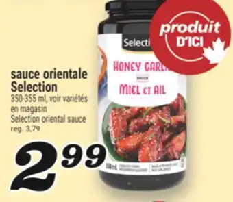 Marché Richelieu SAUCE ORIENTALE SELECTION | SELECTION ORIENTAL SAUCE offer