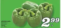 Marché Richelieu POIVRONS VERTS | GREEN PEPPERS offer