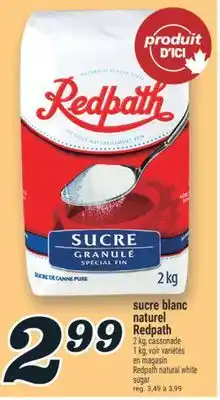 Marché Richelieu SUCRE BLANC NATUREL REDPATH | REDPATH NATURAL WHITE SUGAR offer