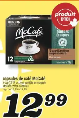 Marché Richelieu CAPSULES DE CAFÉ MCCAFÉ | MCCAFÉ COFFEE CAPSULES offer