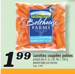 Marché Richelieu CAROTTES COUPÉES PELÉES | PEELED BABY-CUT CARROTS offer
