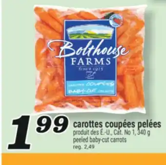 Marché Richelieu CAROTTES COUPÉES PELÉES | PEELED BABY-CUT CARROTS offer