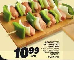 IGA C'EST PRÊT! À CUIRE FRESH SAUSAGE SKEWERS offer