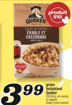 Marché Richelieu GRUAU INSTANTANÉ QUAKER | QUAKER INSTANT OATMEAL offer