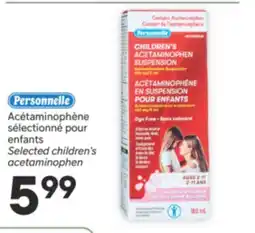 Brunet PERSONNELLE Acétaminophène sélectionné pour enfants offer