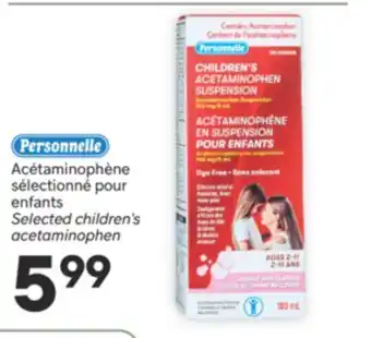 Brunet PERSONNELLE Acétaminophène sélectionné pour enfants offer