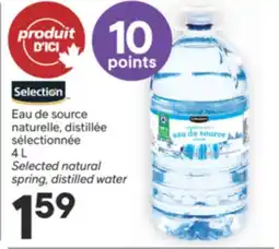 Brunet SELECTION Eau de source naturelle, distillée sélectionnée offer