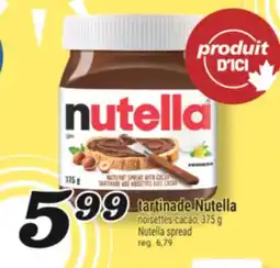 Marché Richelieu TARTINADE NUTELLA | NUTELLA SPREAD offer