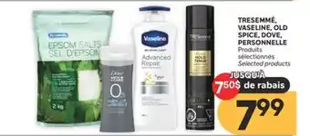Brunet TRESEMMÉ, VASELINE, OLD SPICE, DOVE, PERSONNELLE Produits sélectionnés offer