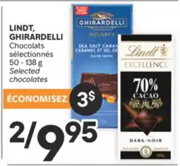 Brunet LINDT, GHIRARDELLI Chocolats sélectionnés offer