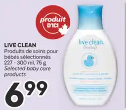 Brunet LIVE CLEAN Produits de soins pour bébés sélectionnés offer