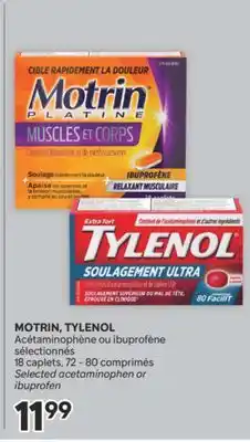 Brunet MOTRIN, TYLENOL Acétaminophène ou ibuprofène sélectionnés offer