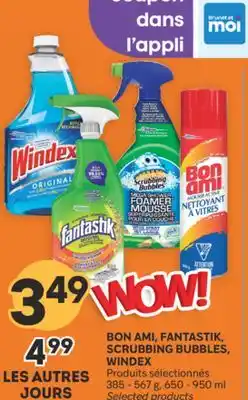 Brunet BON AMI, FANTASTIK, SCRUBBING BUBBLES, WINDEX Produits sélectionnés offer