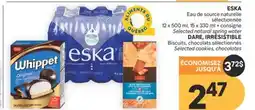 Brunet ESKA Eau de source naturelle sélectionnée,DARE, IRRÉSISTIBLE Biscuits, chocolats sélectionnés offer