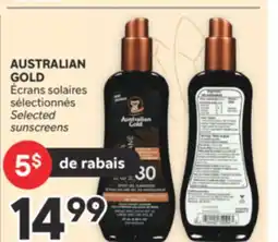 Brunet AUSTRALIAN GOLD Écrans solaires sélectionnés offer