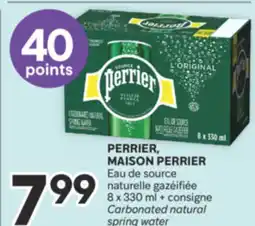 Brunet PERRIER, MAISON PERRIER Eau de source naturelle gazéifiée offer