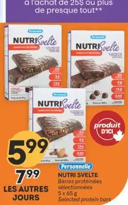 Brunet PERSONNELLE NUTRI SVELTE Barres protéinées sélectionnées offer