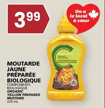 Rachelle-Bery Grocery COMPLIMENTS BIOLOGIQUE ORGANIC YELLOW PREPARED MUSTARD offer