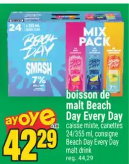 Super C boisson de malt Beach Day Every Day | Beach Day Every Day malt drink offer