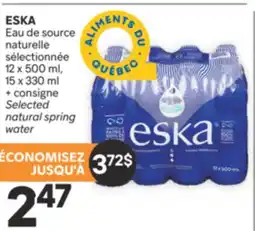 Brunet ESKA Eau de source naturelle sélectionnée offer