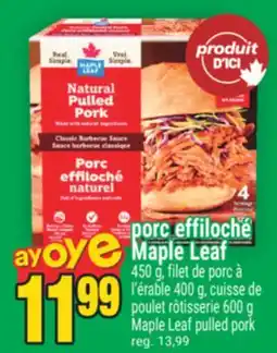 Super C porc effiloché Maple Leaf | Maple Leaf pulled pork offer