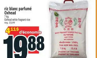Super C riz blanc parfumé Oxhead | Oxhead white fragrant rice offer
