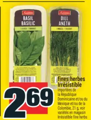 Super C fines herbes Irrésistible | Irrésistible fine herbs offer