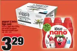 Super C yogourt à boire Iögo nanö | Iögo nanö drinkable yogurt offer