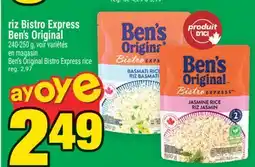 Super C riz Bistro Express Ben's Original | Ben's Original Bistro Express rice offer